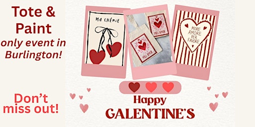 Coffee, Friends & Tote Bag Painting – Galentine’s in Burlington primary image