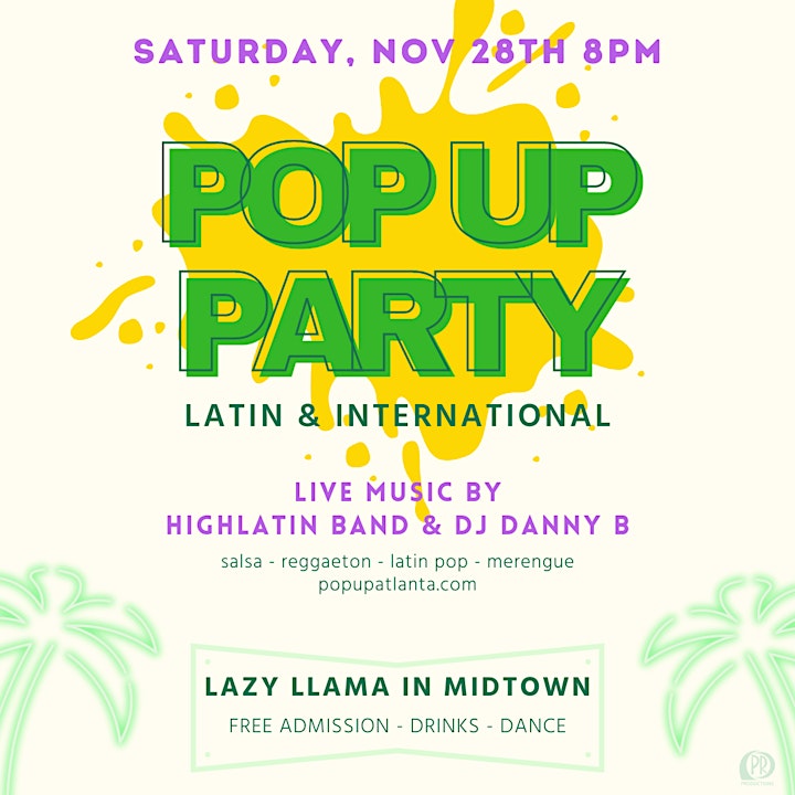 POP UP PARTY - Latin & International image