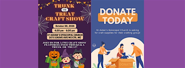 Image principale de Halloween Craft & Vendor Show + Trunk or Treat