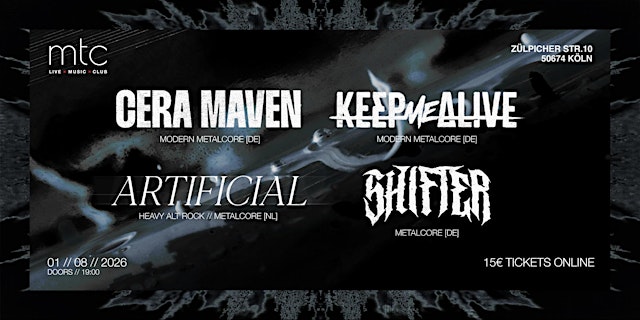 Image principale de MTC PRESENTS: MODERN METALCORE COLLECTIVE