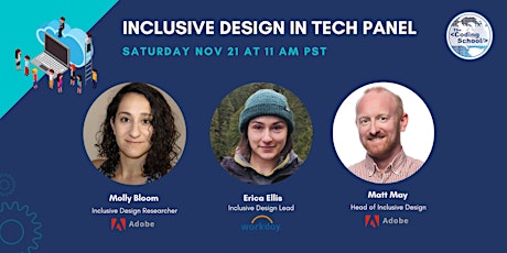 FREE | Bias in Tech: Inclusive Design in Tech Panel primary image