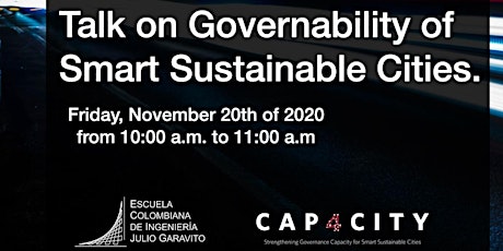 Imagen principal de Talk on Governability of Smart Sustainable cities