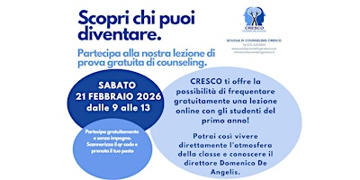 Image principale de LEZIONE DI PROVA 21 FEBBRAIO 2026