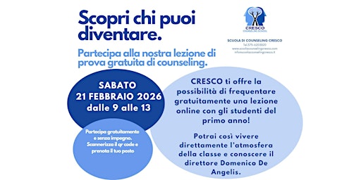 Image principale de LEZIONE DI PROVA 21 FEBBRAIO 2026