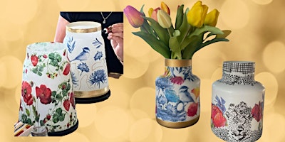 Image principale de Let's make Art- Workshop Happy Vases - Decoupage