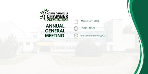 Image principale de North Grenville Chamber of Commerce AGM