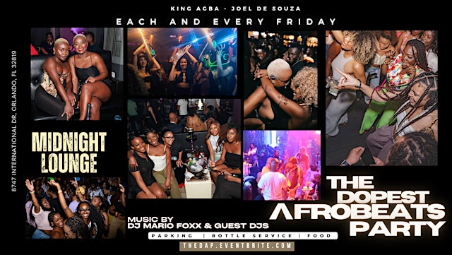 Hauptbild für THE DOPEST AFROBEATS PARTY (D.A.P) Friday