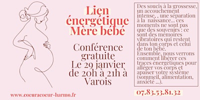 Image principale de Conférence gratuite Lien énergétique Maman - bébé