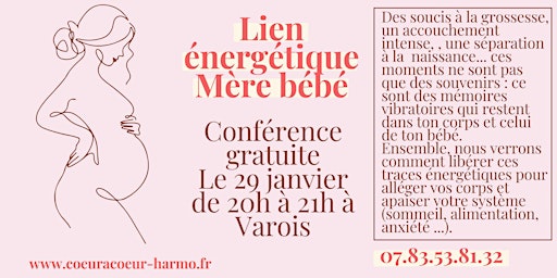Image principale de Conférence gratuite Lien énergétique Maman - bébé
