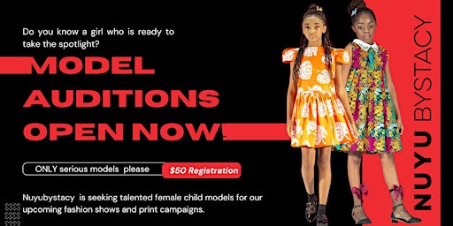 Image principale de Child Model Auditions Pre-Registration