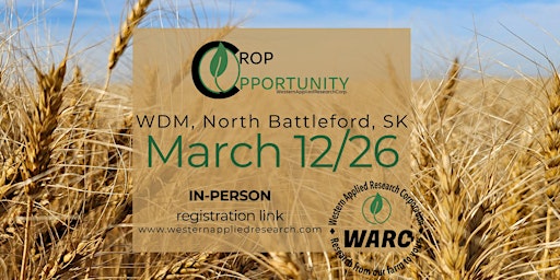 Image principale de Crop Opportunity 2026 (IN-PERSON Registration )