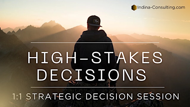 Image principale de HIGH-STAKES DECISION MAKING (1:1 SESSION)