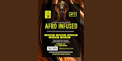 Image principale de AFRO INFUSED @ NUVO UPSCALE NIGHTCLUB VIP EXPERIENCE
