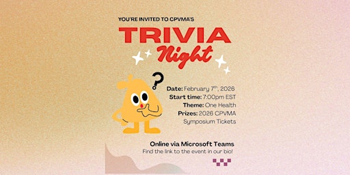 Image principale de CPVMA Trivia Night