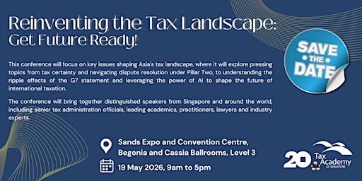 Image principale de Reinventing the Tax Landscape: Get Future Ready!
