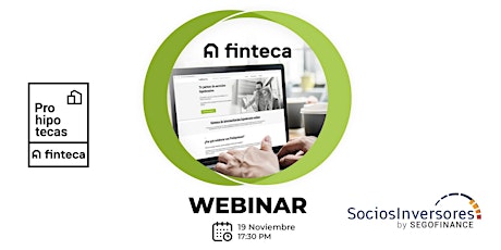 Imagen principal de Webinar Ronda de financiación: Finteca y SociosInversores.com