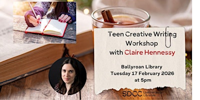 Image principale de Teen Creative Writing workshop with Claire Hennessy
