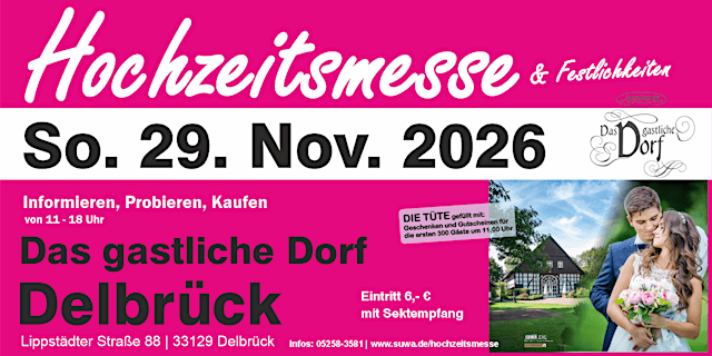 Imagen principal de Hochzeitsmesse & Festlichkeiten "Das gastliche Dorf" in Delbrück