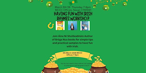 Image principale de Irish Rhymes Interactive Workshop