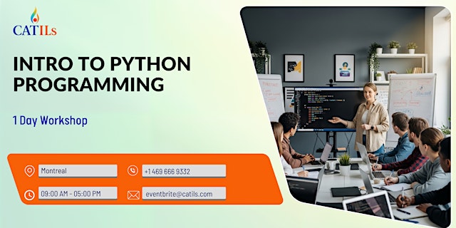 Hauptbild für Intro to Python Programming: 1 Day Workshop in Montreal