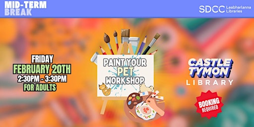 Image principale de Mid-Term: Paint Your Pet Workshop (for Adults)