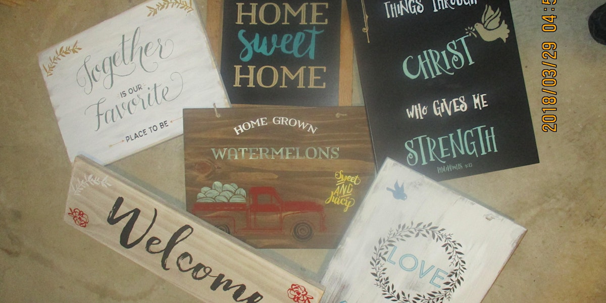 Create and Take Signs Workshop