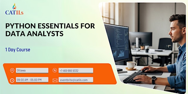Primaire afbeelding van Python Essentials for Data Analysts: 1 Day Course in Ottawa