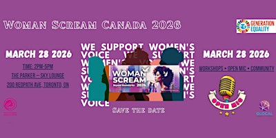 Image principale de Woman Scream Canada 2026-Beyond Boundaries: Dare to Build and Dream