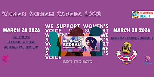 Image principale de Woman Scream Canada 2026-Beyond Boundaries: Dare to Build and Dream