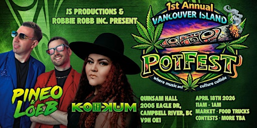 Image principale de Pineo & Loeb + DJ Kookum | Campbell River | Quinsam Hall | April 18