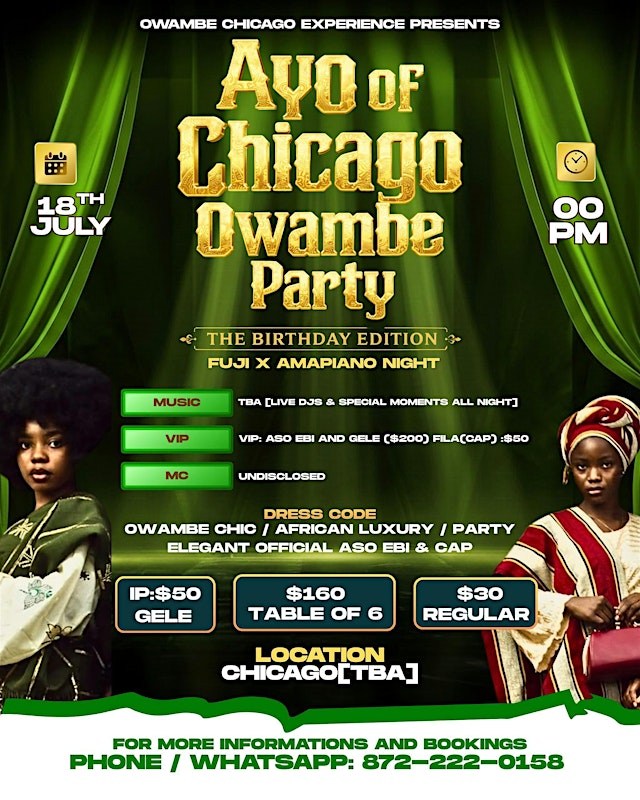 Imagen principal de Ayo Of Chicago Owambe Party