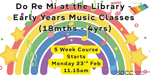 Image principale de Do Re Mi at the Library - Early Years Music Classes (18mths - 4yrs)