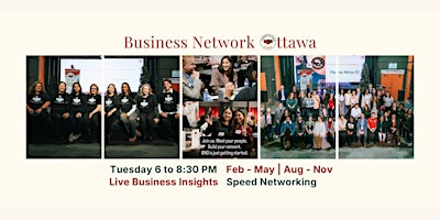 Image principale de Ottawa Speed Networking & Live Business Insights