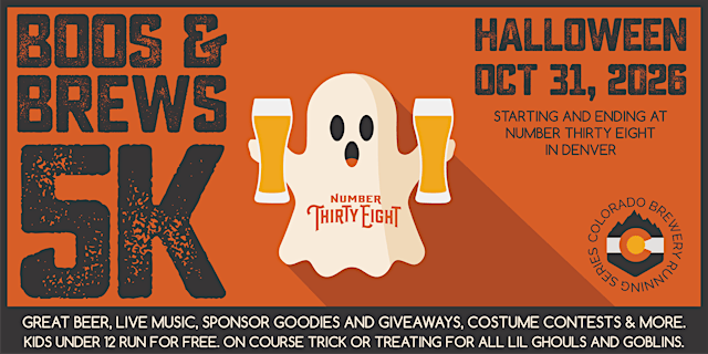 Primaire afbeelding van Boos & Brews Halloween 5k @ Number 38 | 2026 CO Brewery Running Series