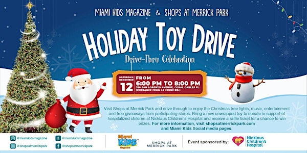 Miami Kids Magazine & Shops at Merrick Park Holiday Toy Drive Celebration