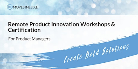 Remote Product Innovation Workshops & Certification primary image
