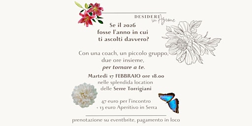 Image principale de Desideri in Azione: due ore per tornare a te e ascoltare i tuoi desideri