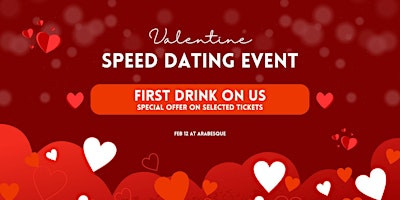 Image principale de Valentine's Speed Dating at Arabesque Shisha Lounge Ages 25-35
