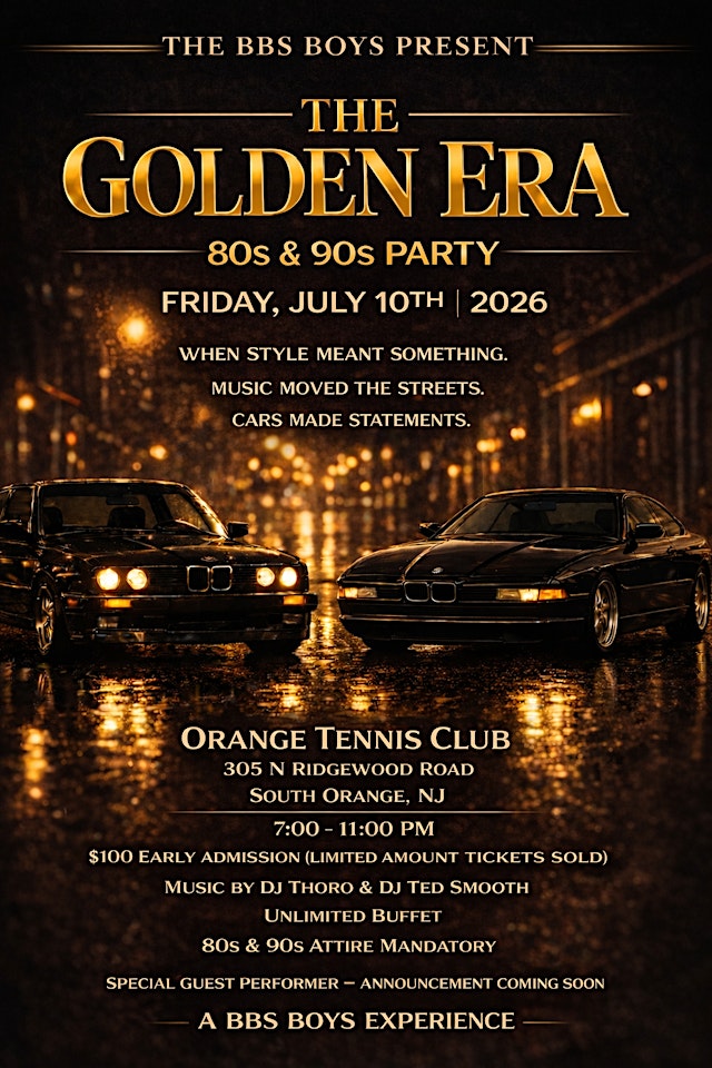 Image principale de THE BBS BOYS GOLDEN ERA 80s & 90s PARTY FEATURING RAH DIGGA