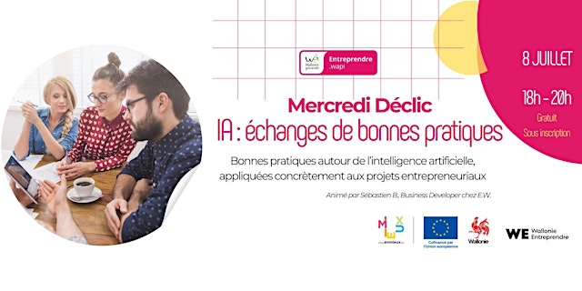 Image principale de Mercredi Déclic : IA - échanges de bonnes pratiques