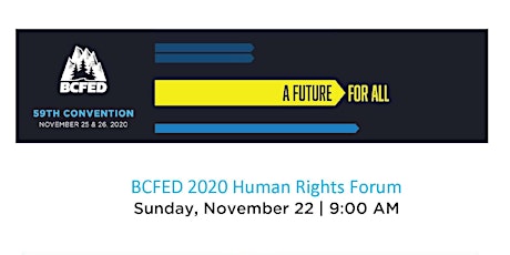 BCFED Human Rights Forum 2020 primary image