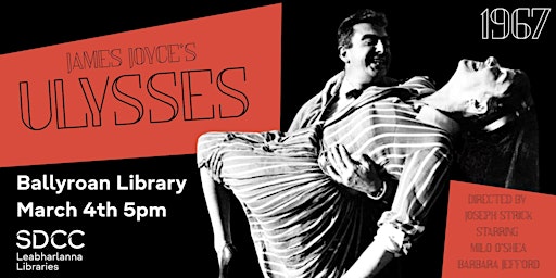 Image principale de Film Screening of Ulysses 1967