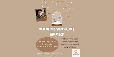 Image principale de Valentine Snow Globes Workshop ❤️✨