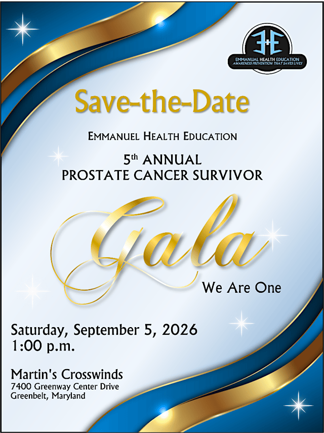 Image principale de We Are One EHE Prostate Cancer Awareness Gala