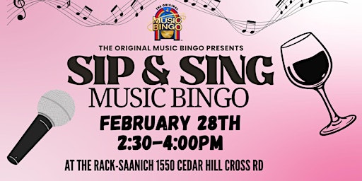 Image principale de Sip and Sing Music Bingo with Tania Quin