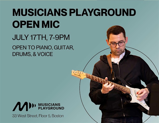 Image principale de Musicians Playground July Open Mic Performance