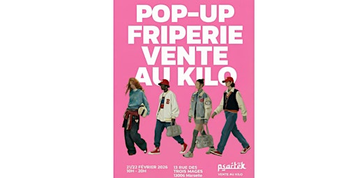 Image principale de POP-UP FRIPERIE AU KILO -MARSEILLE