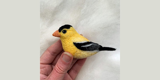 Needle Felting: Bird of the Month: American Goldfinch with Erin Carlson primary image