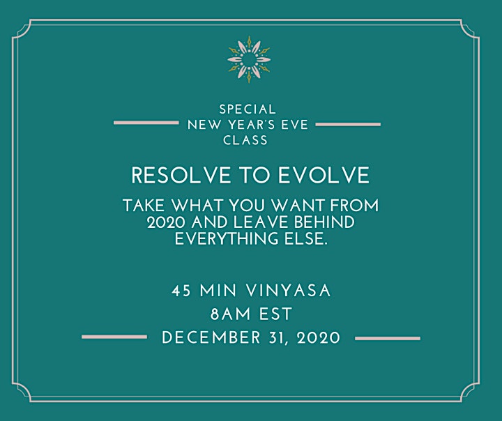 Resolve To Evolve: A special New Year’s Eve class image