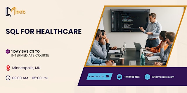 Image principale de SQL for Healthcare:1 Day Essential to Intermediate Course in Minneapolis,MN